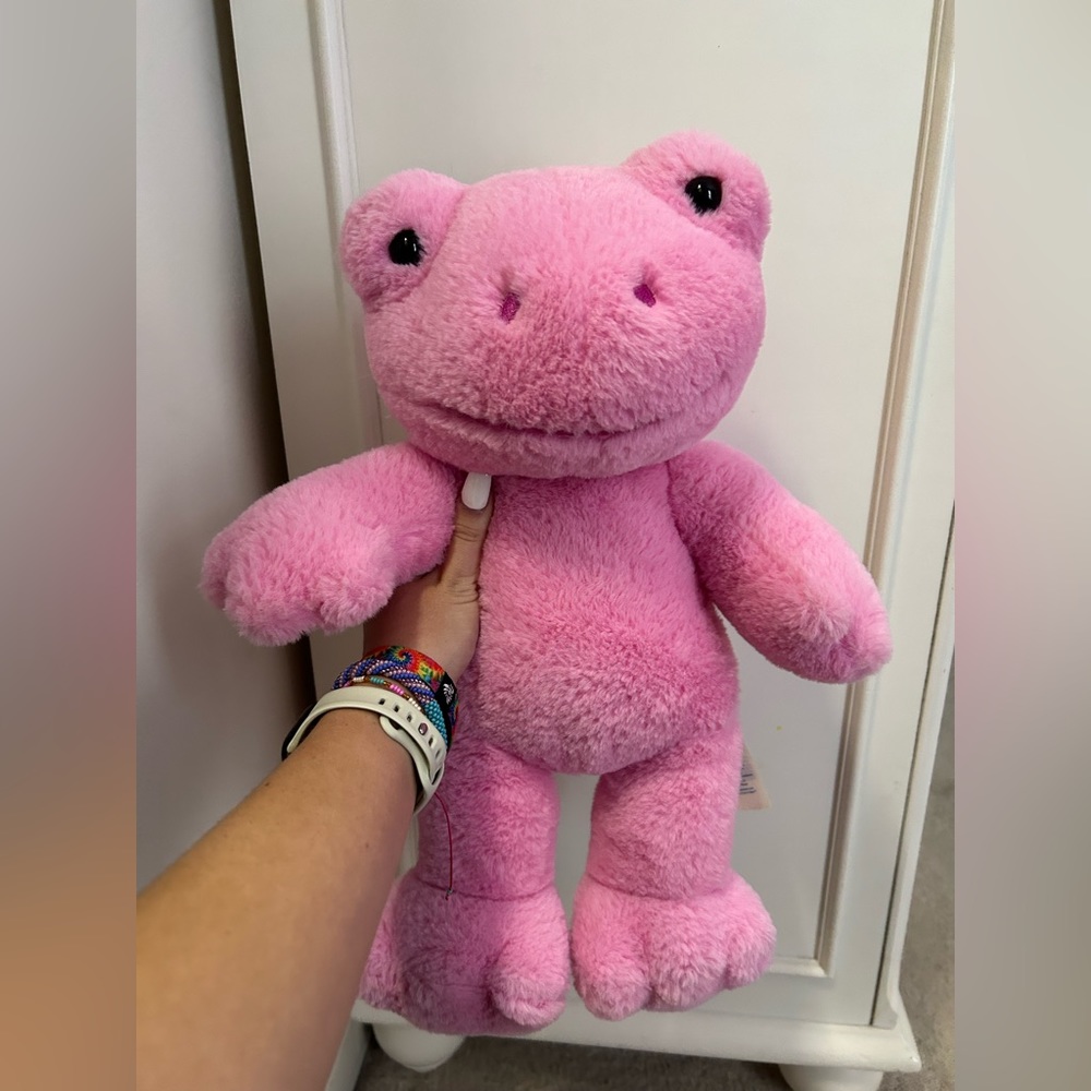 Build-A-Bear Pink Spring Frog 16”
